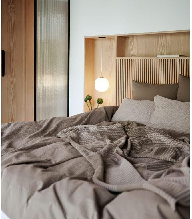 Södahl Wave Knit Kissen, Sofakissen/Dekokissen aus Baumwolle & Wolle, 40 x 60 cm, Waldgrün 60 x 40 x