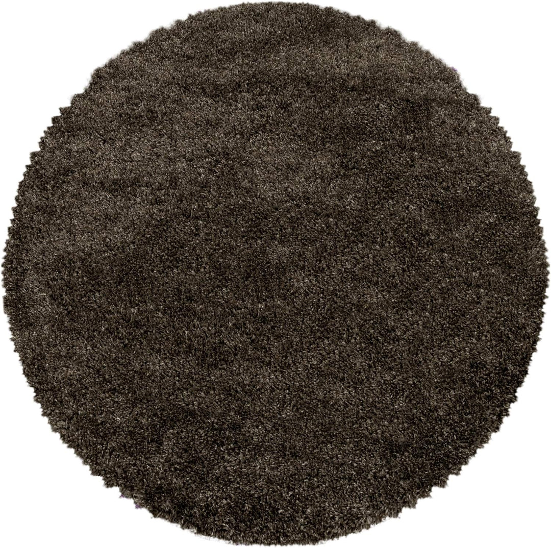 Hochflor Rund Teppich Wohnzimmer Einfarbig Schlafzimmer Esszimmer Flur Läufer Unicolor & Einfarbig W