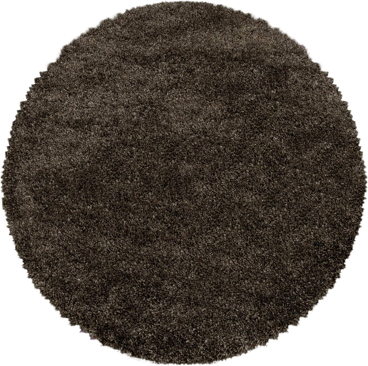 Hochflor Rund Teppich Wohnzimmer Einfarbig Schlafzimmer Esszimmer Flur Läufer Unicolor & Einfarbig W