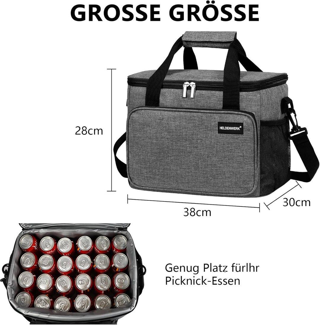 Kühltasche Gross Faltbar Picknicktasche Isoliertasche Lunchtasche Thermotasche Tragbar Einkaufstasch