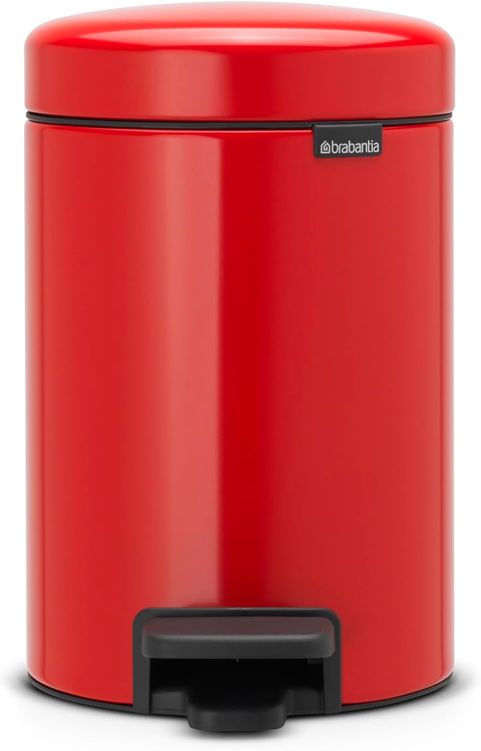 Brabantia Treteimer mit Inneneimer aus Kunststoff, stahl, Passion Rot, 3 Liter 3 Liter Passion Red,