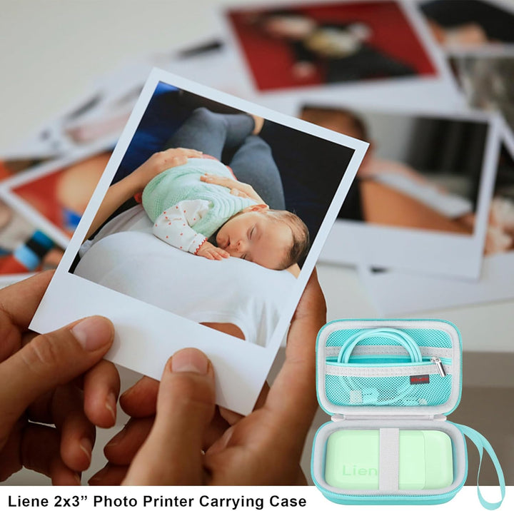 Elonbo Tragetasche für Liene 2x3 Fotodrucker, Tragbarer Instant-Drucker Reisehalter, Mini-Bild-Druck