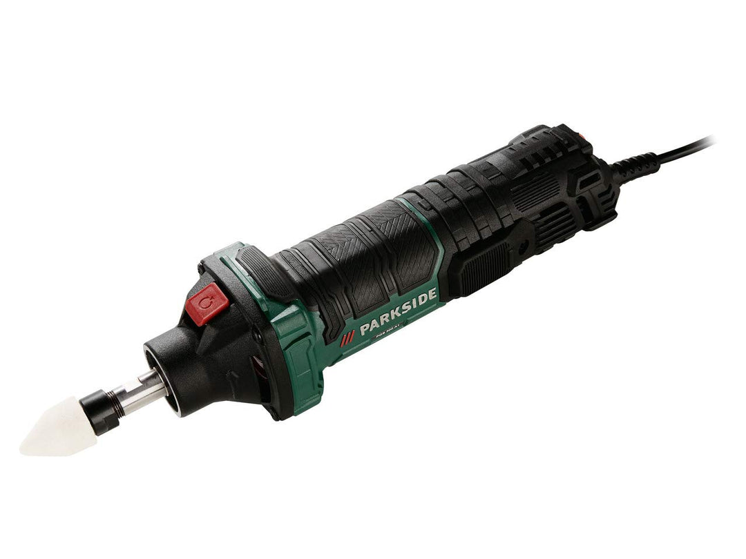 Kompernass PGS 500 A1 Geradschleifer im Koffer, 500 W, 6 mm Schleifscheibe, Netzkabel, Tragkoffer