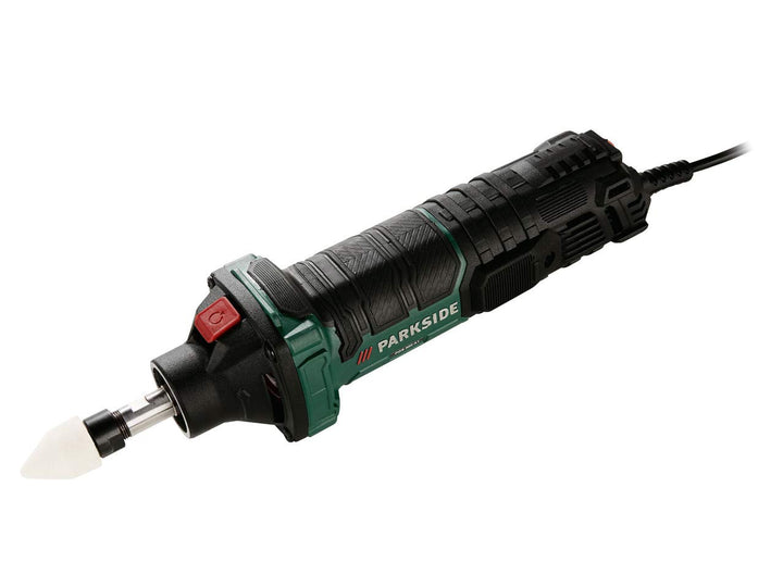 Kompernass PGS 500 A1 Geradschleifer im Koffer, 500 W, 6 mm Schleifscheibe, Netzkabel, Tragkoffer