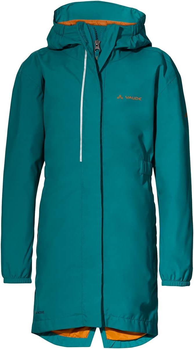 VAUDE Unisex Kinder Kids Rain Coat Girls Jacke 110-116 wave, 110-116 wave