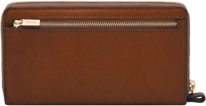 Fossil Damen Liza Zip Clutch 19.53cm L x 2.54cm W x 11.43cm H Stripes, 19.53cm L x 2.54cm W x 11.43c