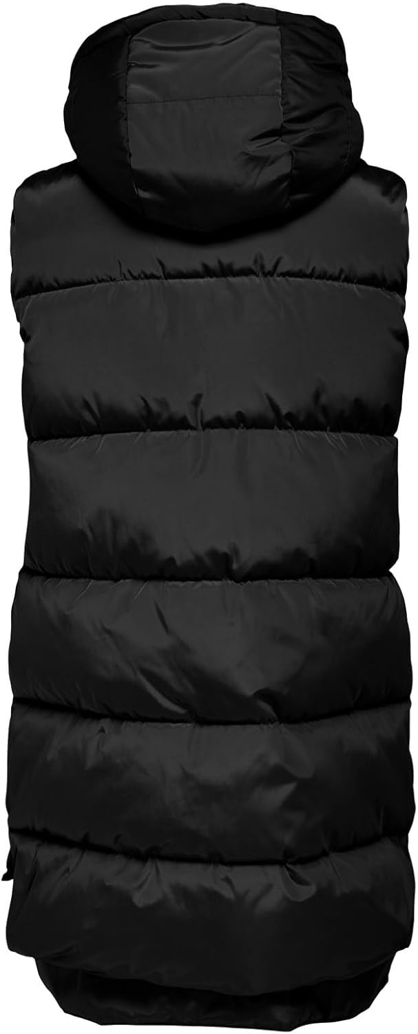 ONLY Damen Onlnewnora Puffer Waistcoat Life Cc Otw Pufferweste S Schwarz, S Schwarz