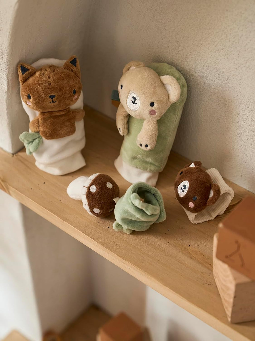 VERTBAUDET Baby Rassel-Set: Armbänder & Socken GRÜNER WALD braun, braun