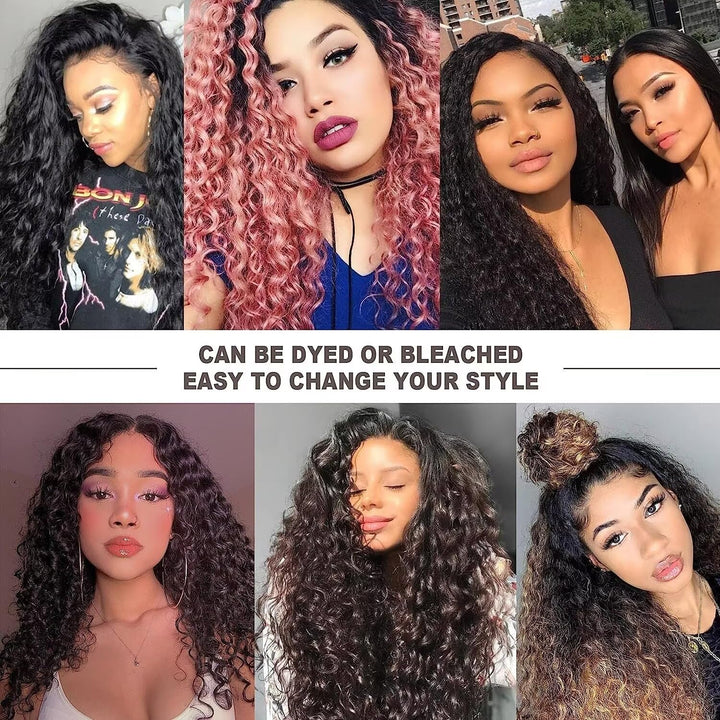 Ladiary Hair Brazilian Hair Bundle Water Wave Human Hair 3 Bundles 12 14 16 Zoll Curly Hair Weave 10