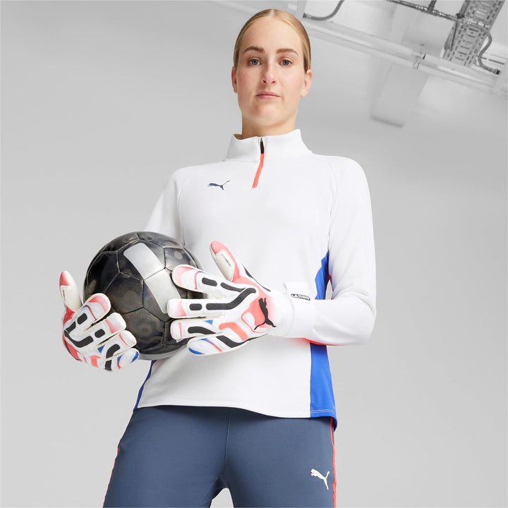 PUMA Ultra Ultimate Hybrid Torwarthandschuhe 10 UK PUMA White-Ultra Blue-Fire Orchidee, 10 UK PUMA W