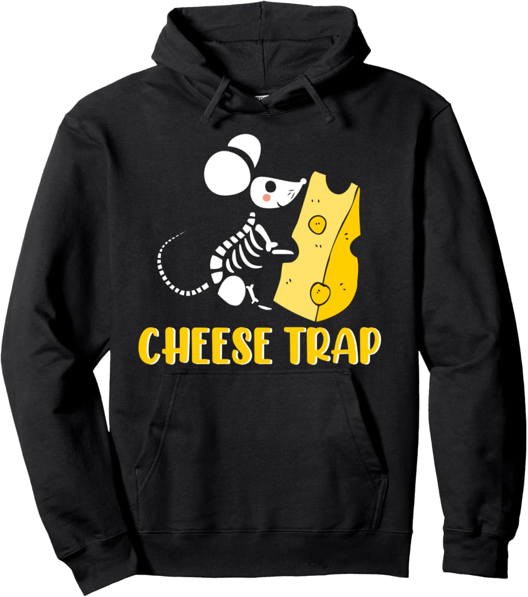 Käse Falle Maus Ratte Nagetier Rattenbesitzer Rattenhalter Pullover Hoodie