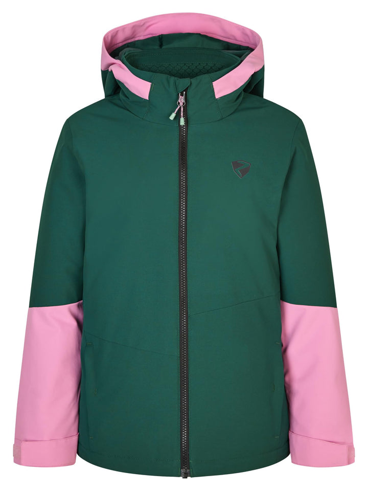 Ziener Unisex Kinder Avak Ski-Jacke, Winterjacke | wasserdicht, winddicht, warm (1er Pack) 104 deep