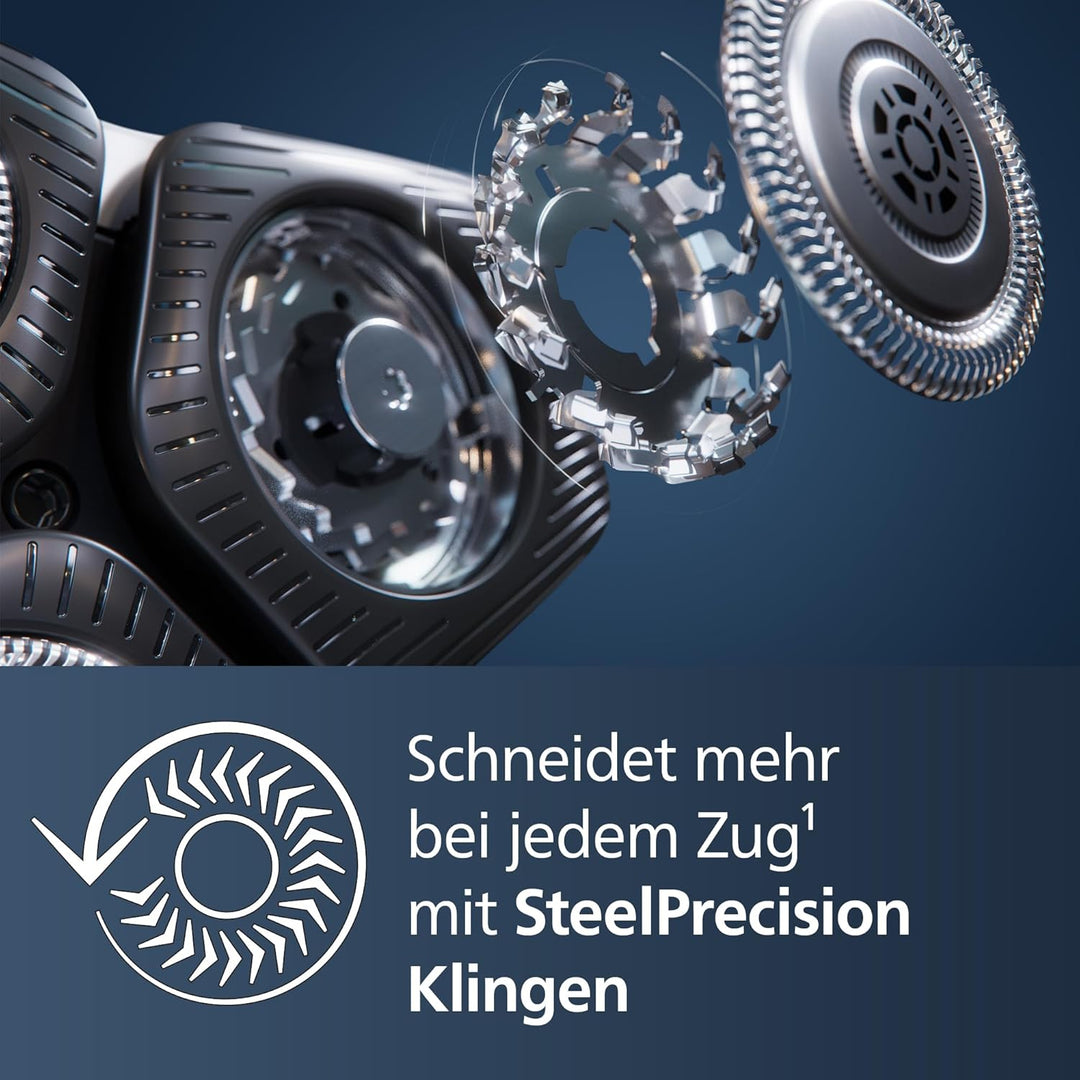Philips Shaver Series 5000 – Elektrischer Nass- & Trockenrasierer in Carbongrau mit 1 integrierten a