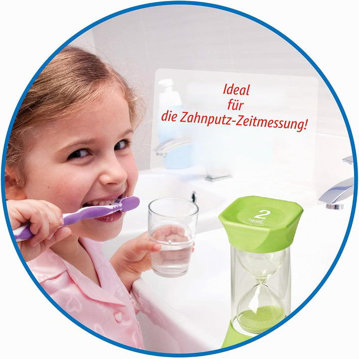Learning Resources Jumbo-Sanduhr, 2-Minuten-Sanduhr mit gummierten weichen Endkappen, für ruhige Pau