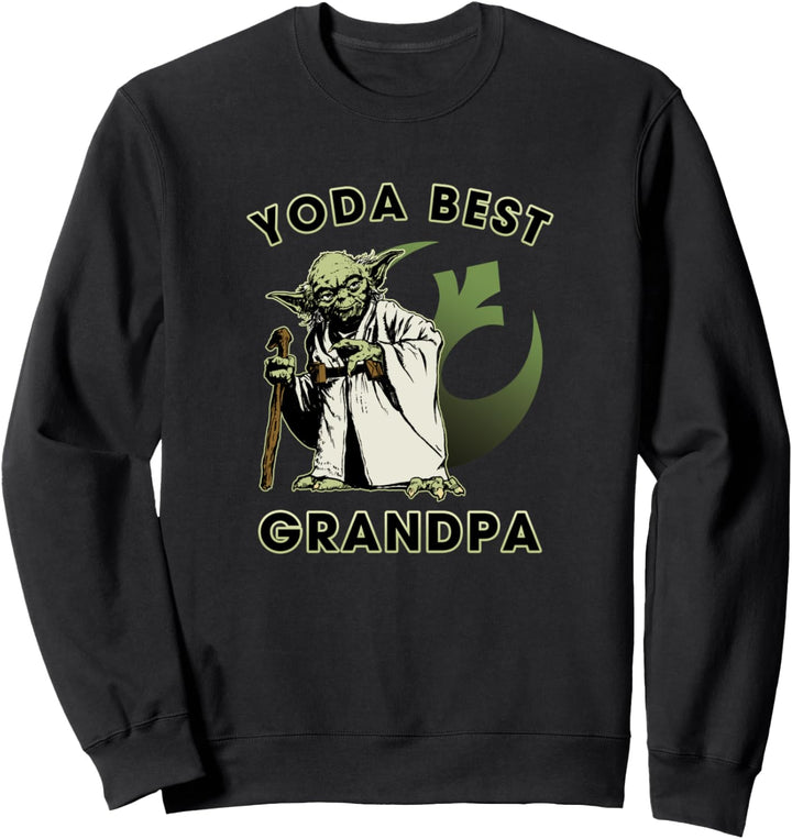 Star Wars Yoda Best Grandpa Rebel Logo Sweatshirt