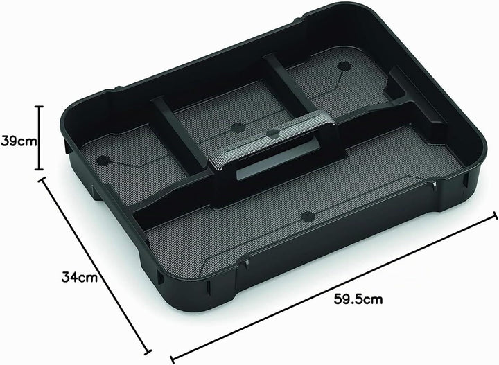 Kis Aufbewahrungsbox Scuba Box 43 Liter in schwarz-blau, Plastik, 59.5x39x34 cm