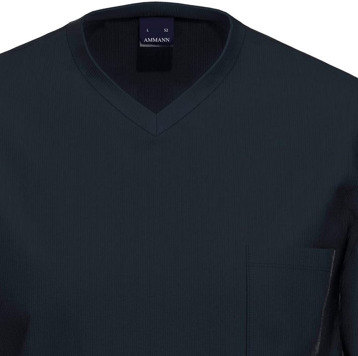 Ammann Bio Herren-Langarmshirt dunkelblau Grösse 4XL