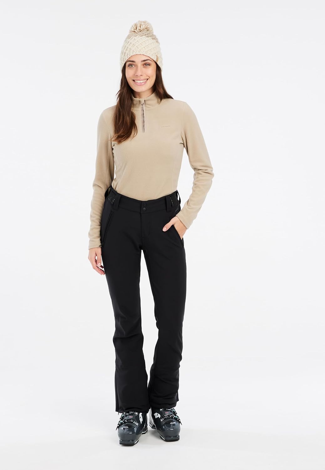 Protest Damen 1/4-reissverschluss MUTEZ XXL BambooBeige, XXL BambooBeige
