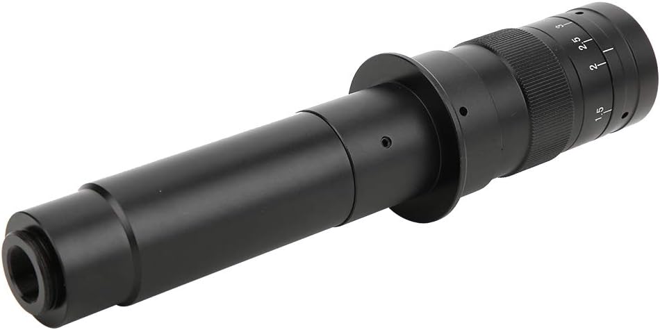 Topyond C-Mount-Objektiv, ABS, 300-fach Verstellbares 25-mm-Zoom-C-Mount-Objektiv, 0.7- Bis 4.5-fach