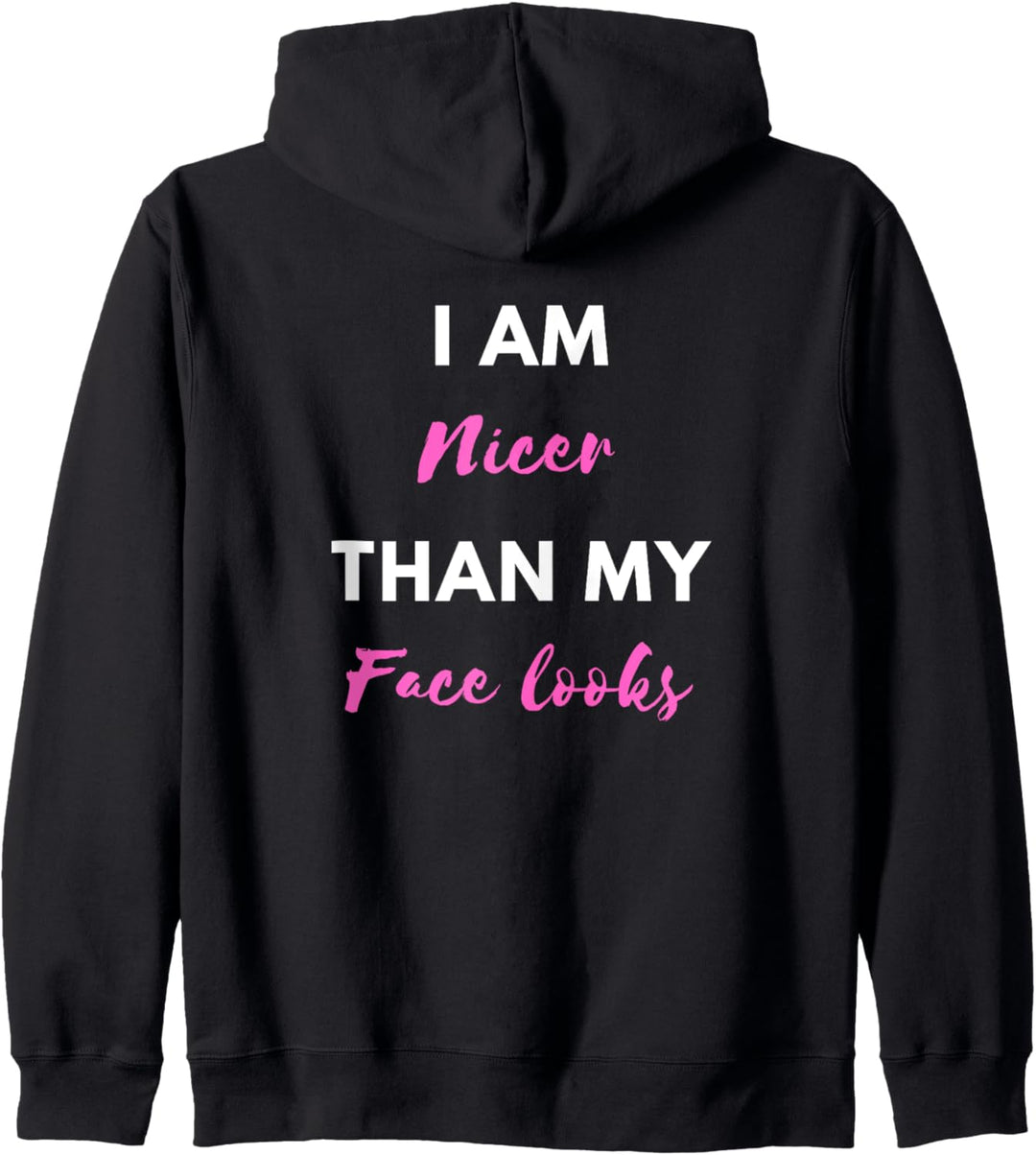 Frauen Ich bin schöner als mein Gesicht Sucht nach Männern Kapuzenjacke