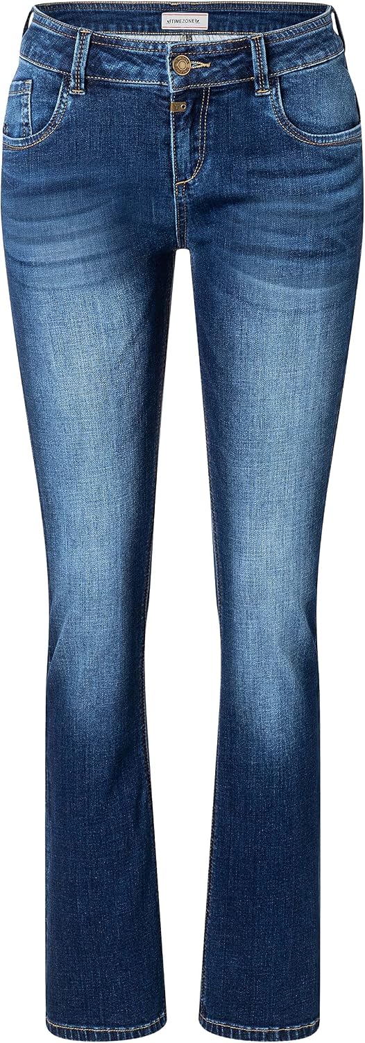 Timezone Damen Slim Lisatz Jeans 31W / 30L Grape Blue Wash, 31W / 30L Grape Blue Wash