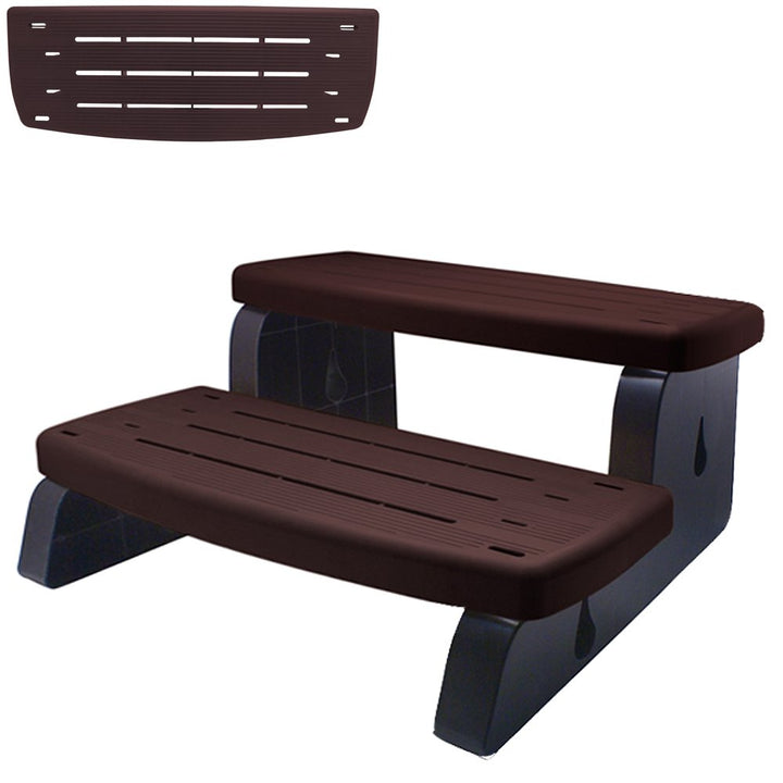 Waterway Whirlpool Pool Zubehör Outdoor 2-Stufen Treppe Doppelstufe Einstiegstreppe Kunststoff bis 3