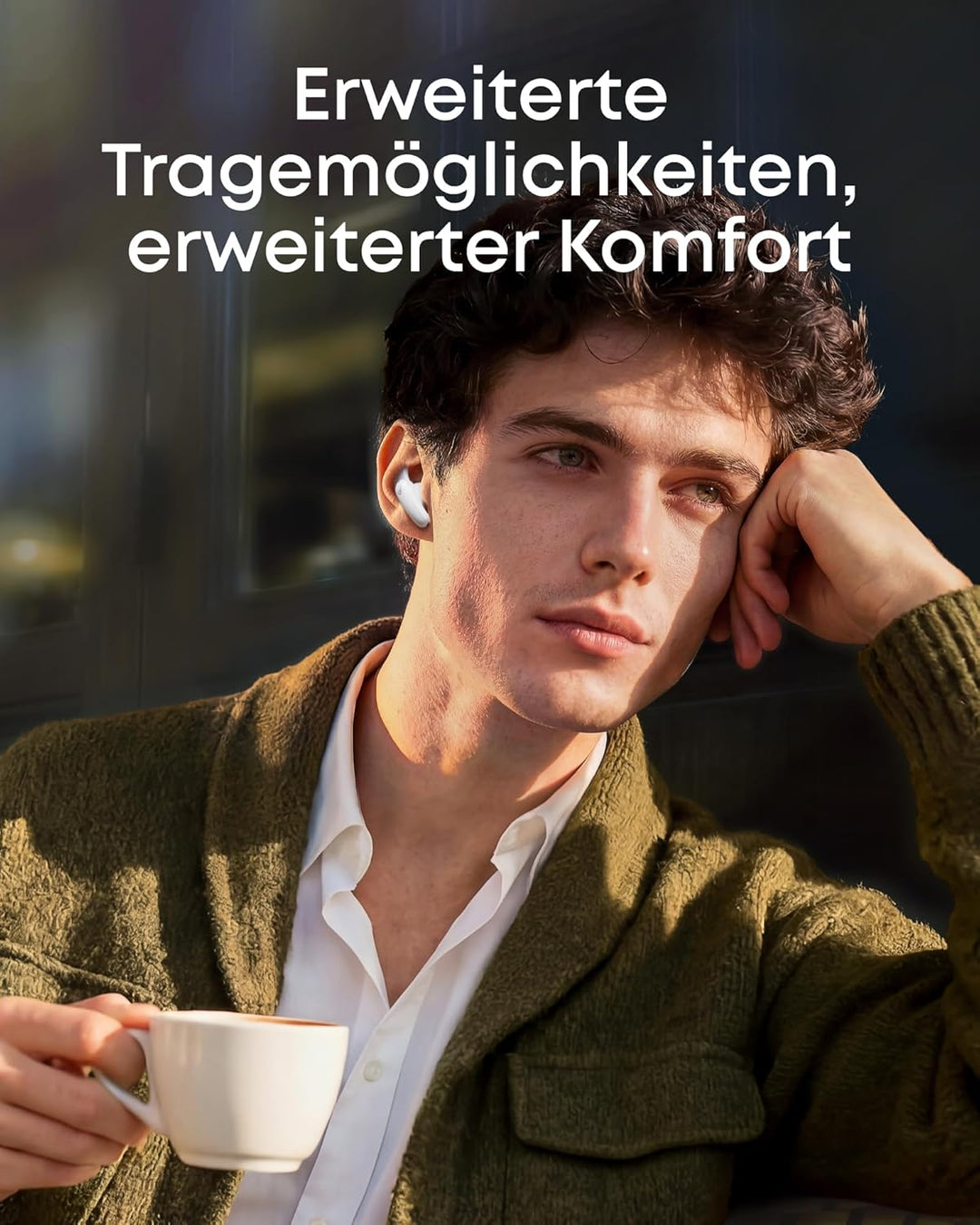 soundcore Liberty Buds by Anker, Semi-In-Ear Design, abnehmbare Ohrflügel, Adaptives Noise Cancellin