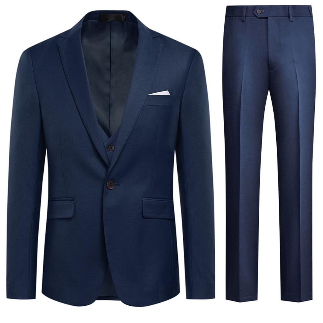 Allthemen Anzug Herren Anzug Slim Fit 3 Teilig Herrenanzug 3-Teilig Anzüge Herren Modern Sakko für B