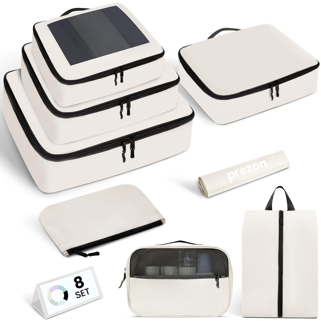Packing Cubes for Suitcase 8 Set, Leichtgewichtige Gepäck Packing Organizer Packing Cubes für Reisez