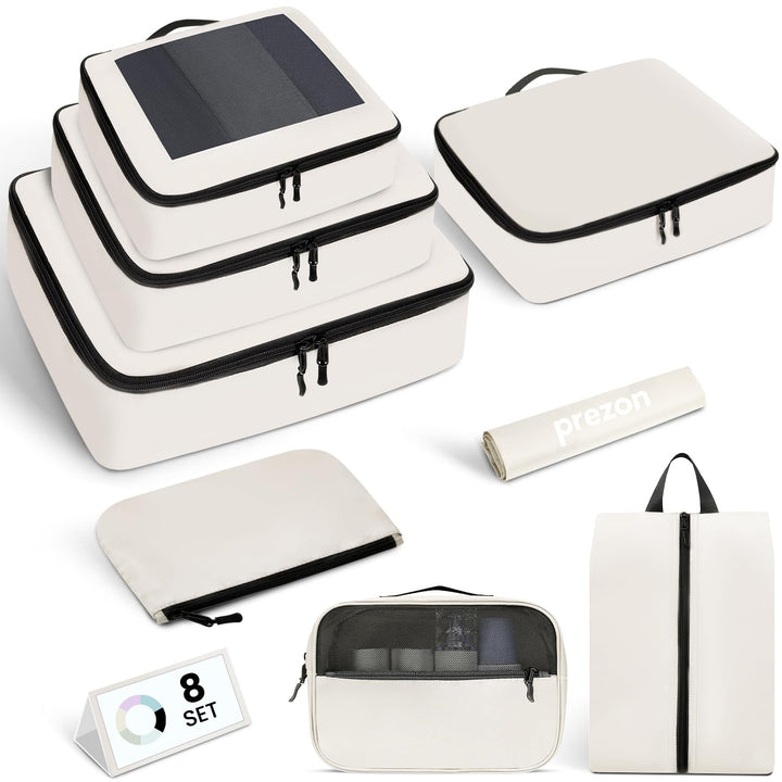 Packing Cubes for Suitcase 8 Set, Leichtgewichtige Gepäck Packing Organizer Packing Cubes für Reisez