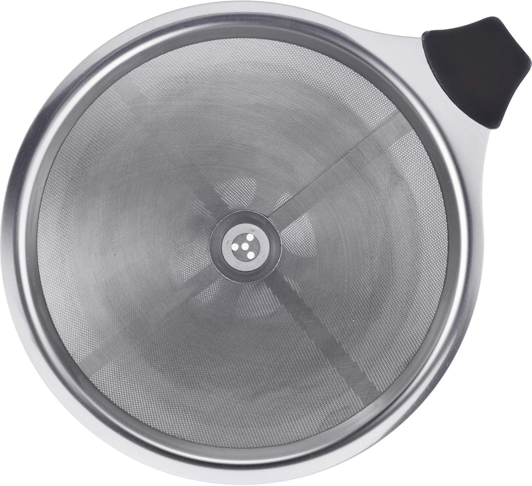 Westmark Dauerfilter/Dripper Kaffee, mit Tassenhalterung, Brasilia, Aufsatzfläche 10 cm, 18/8 Rostfr