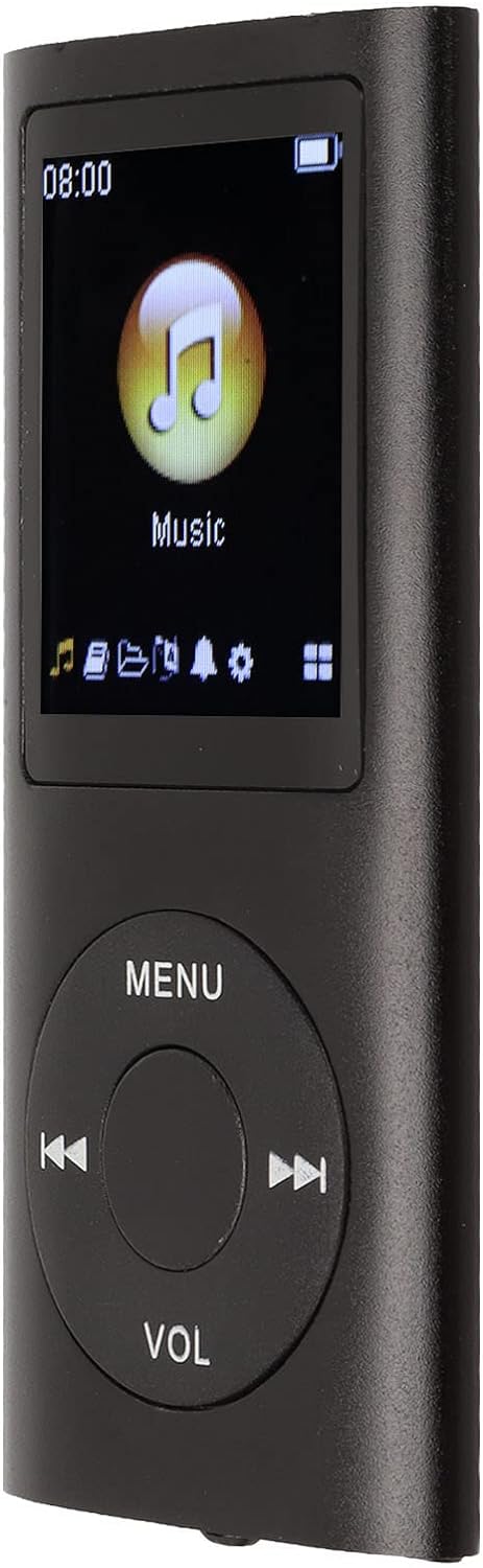 MP3 Player Stilvoller Multifunktionaler Musik Player mit Verlustfreiem Sound und Kopfhörern, Schlank