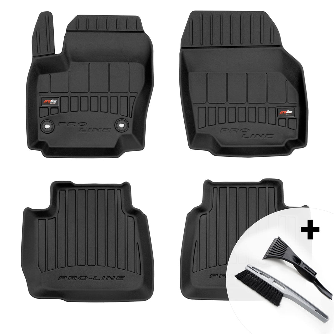 moto-MOLTICO 3D Gummimatten Auto Fussmatten Gummi Automatten 4-teilig Set - passend für Ford Mondeo