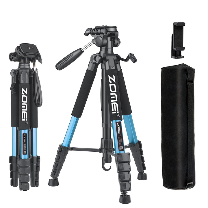 ZOMEi 188cm Stativ Heavy Duty Tall Tripod Stand, Professional Travel Video Tripod Kompatibel mit DSL
