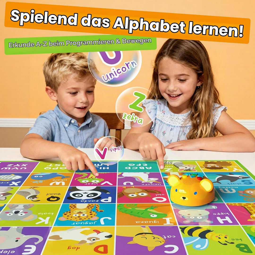 Apitor Robot Bear, Programmierroboter für Kinder ab 3 Jahre, Bildschirmfreies Erstes Coding-Spielzeu