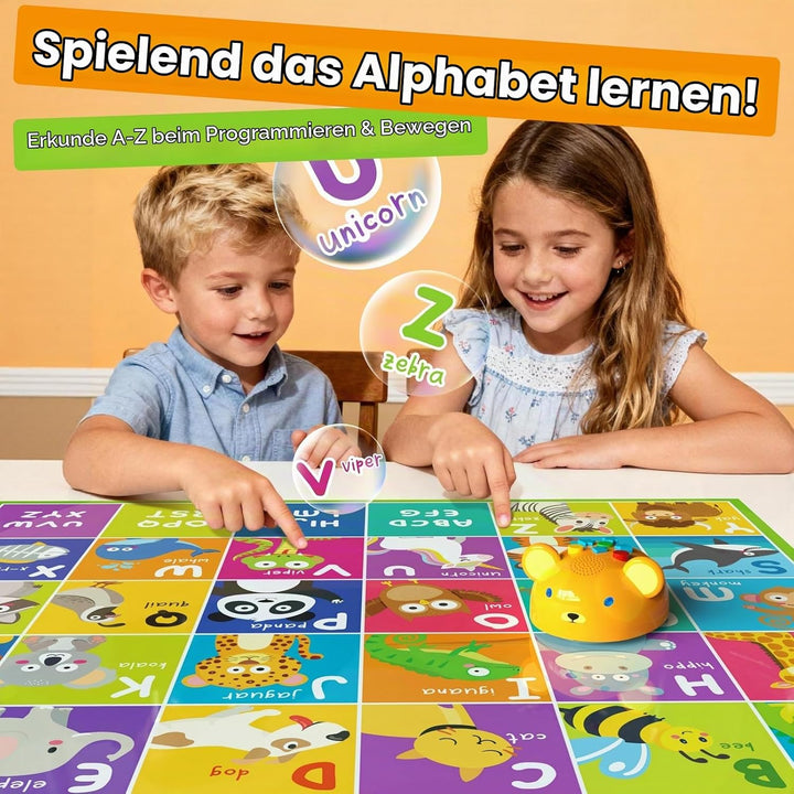 Apitor Robot Bear, Programmierroboter für Kinder ab 3 Jahre, Bildschirmfreies Erstes Coding-Spielzeu