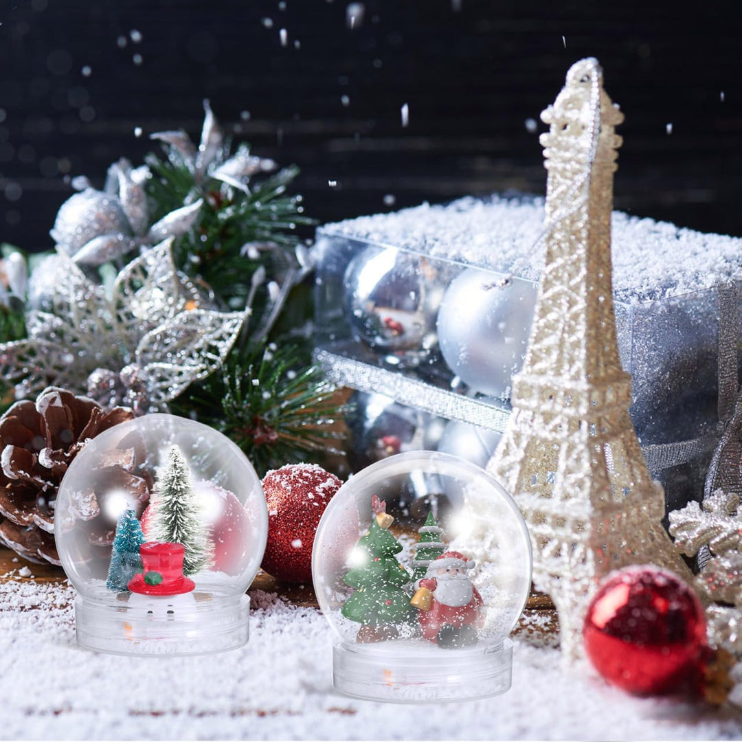 Operitacx 10 StüCk Schneekugel Weihnachten Selber Machen Mit Schraubverschluss, Transparent Schneeku