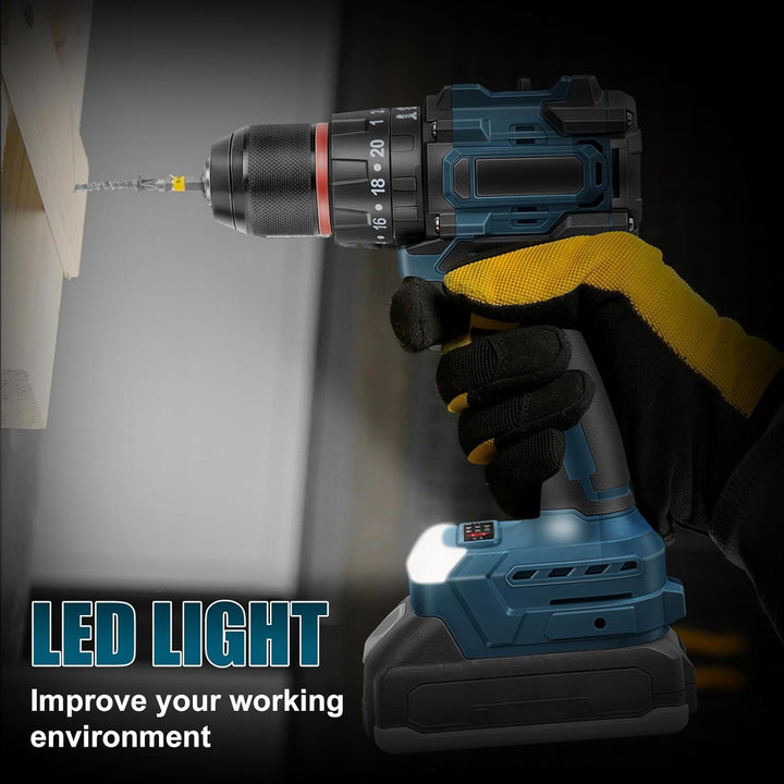 Akku Bohrschrauber für Bosch Professional 18V System GBA/GBA ProCORE AMPShare Batterie (Ohne Akku),