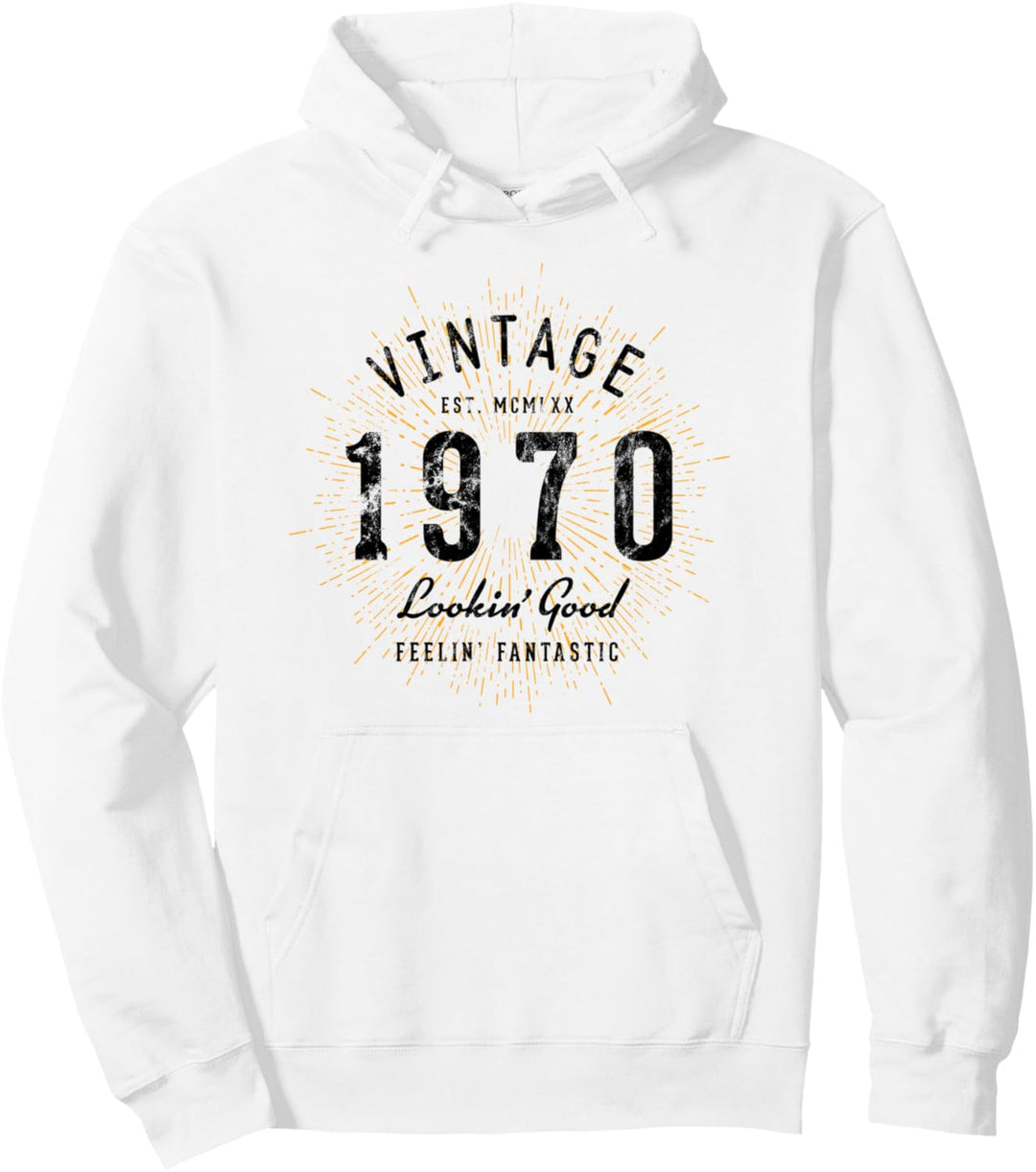 Vintage Geburtstag geboren 1970 Pullover Hoodie