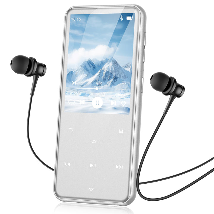 AGPTEK 64GB MP3 Player Bluetooth 5.3 mit 2,4" TFT Farbbildschirm, HiFi Musik Kinder MP3 Player mit L