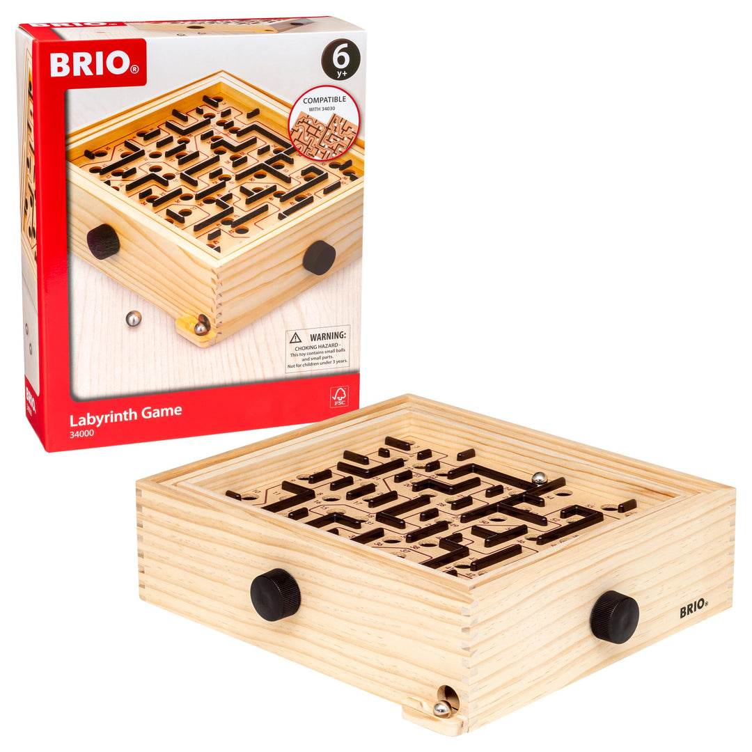 BRIO 34000 Labyrinth - Der schwedische Geschicklichkeits-Klassiker - Für Kinder ab 6 Jahren Klassisc