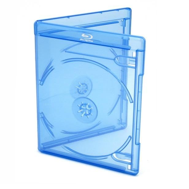 Generisch Viva Elite Blu-Ray Hüllen für 2 Discs - 12,5mm - 10 Stück - blau