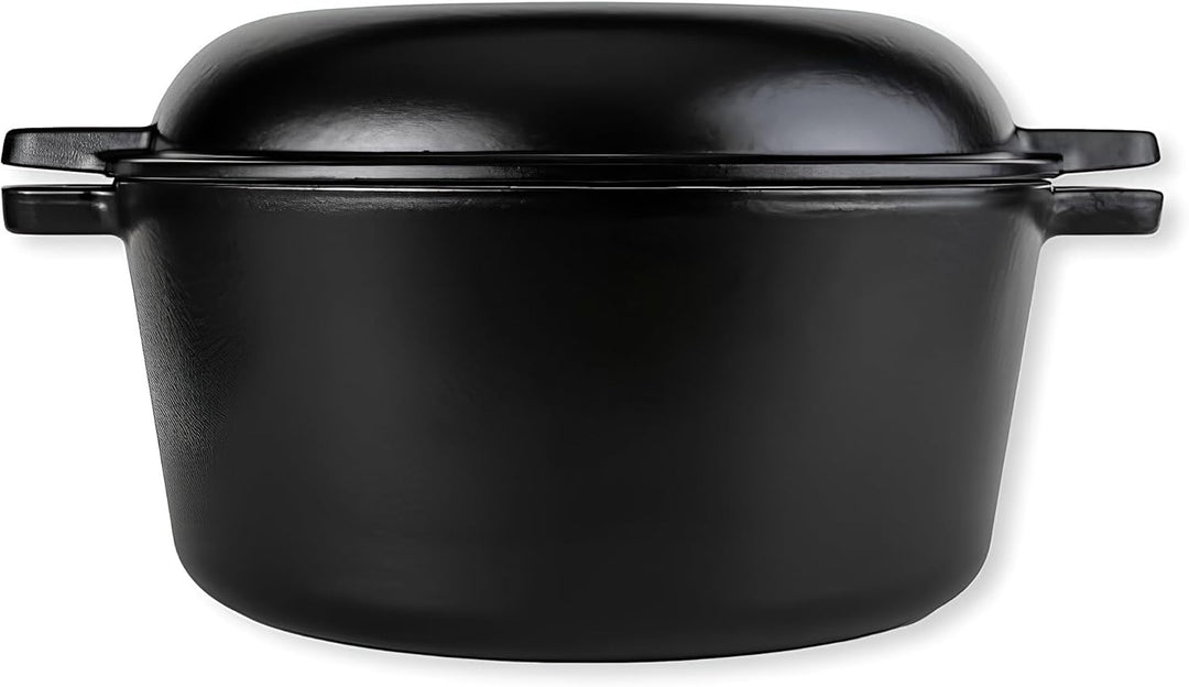 Marcel Paa Gusseisentopf 26,5 cm – Emaillierter Brotbacktopf 4,8 L für Brote bis 1 kg – mit Deckel &amp;