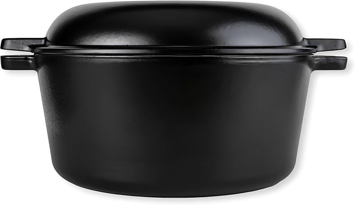 Marcel Paa Gusseisentopf 26,5 cm – Emaillierter Brotbacktopf 4,8 L für Brote bis 1 kg – mit Deckel &amp;