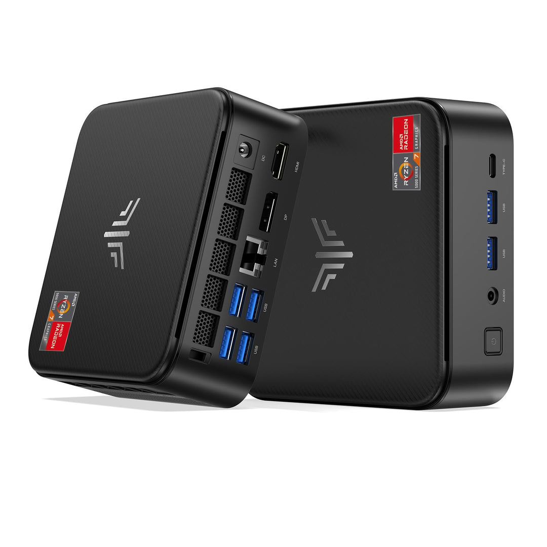 NiPoGi E3B Mini PC AMD Ryzen 7 7730U(Bis zu 4,5GHz) 32GB DDR4 1TB SSD mit Radeon Graphics Micro Desk