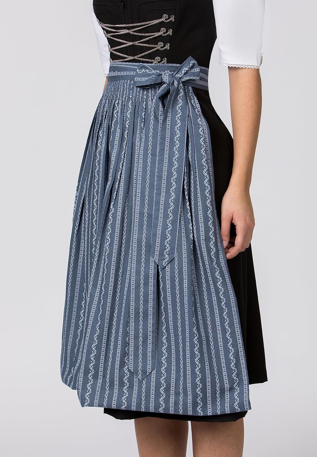 Stockerpoint Damen Schürze Claire Dirndlschürze, Rauchblau, Regular