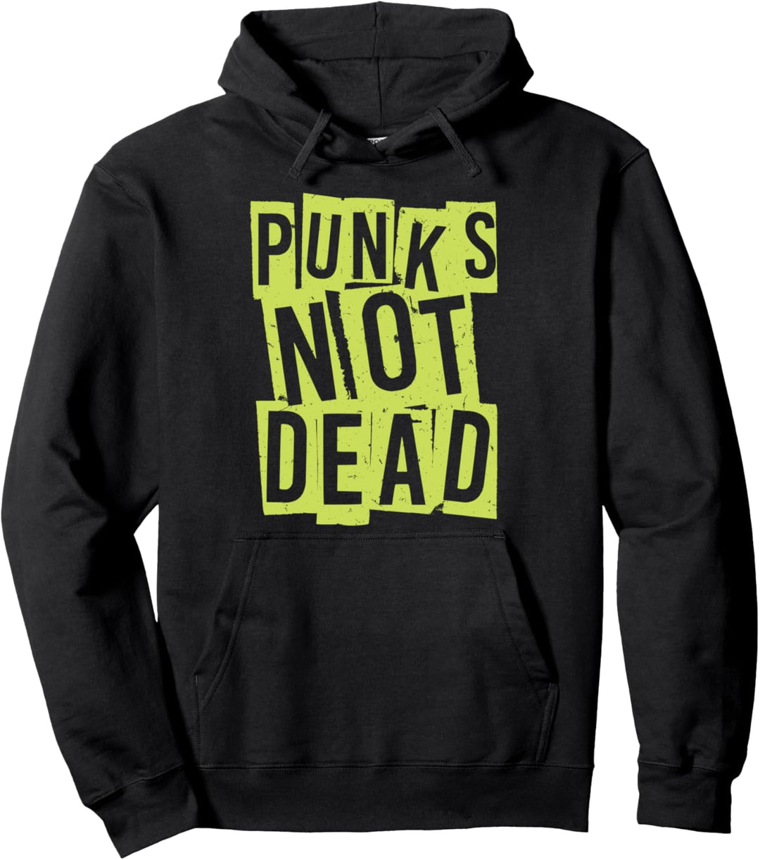 Punk's Not Dead - Punk Is Not Dead - Guitar Rock Hardcore Pullover Hoodie