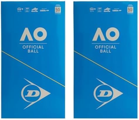 DUNLOP Tennisball Australian Open - für Sandplatz, Hartplatz und Rasen 2x 8 Bälle, 2x 8 B&#xE4;lle