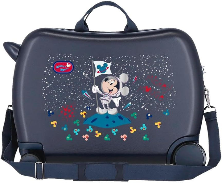 Disney Mickey Mickey on The Moon Kinderkoffer, Blau, 50 x 38 x 20 cm, starrer ABS-Kombinationsversch