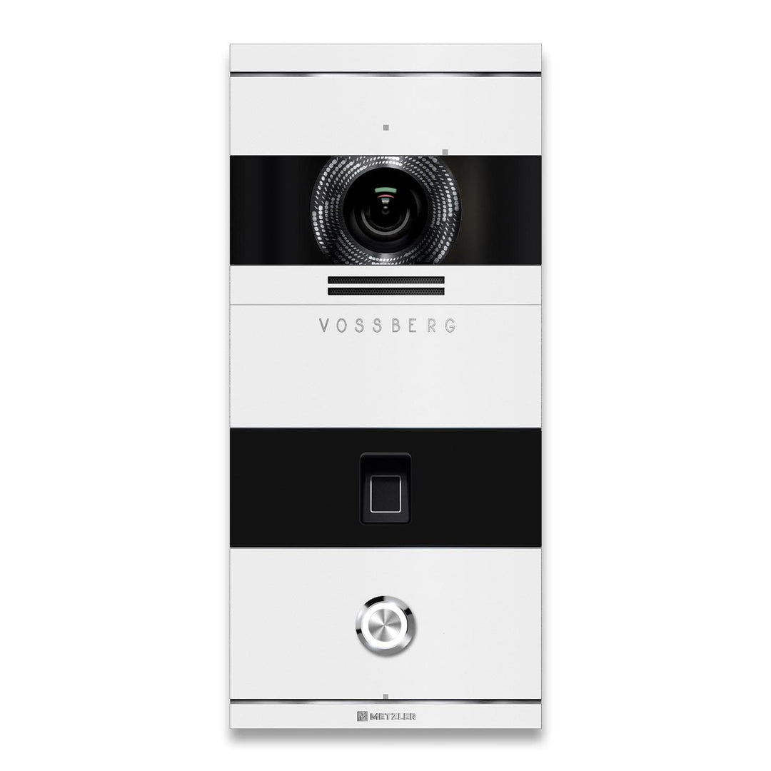 Metzler VDM10 2.0 Video Sprechanlage mit türöffner und Fingerprint, Anschluss 2-Draht IP, Türsprecha